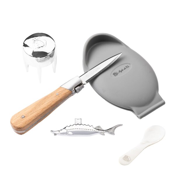 Laguiole Style de Vie Ostronkniv gåvoset 5 delar lyx Ek