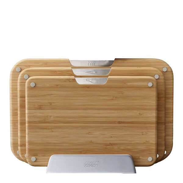 Joseph Joseph Nest Boards skärbräda set 3-pack bambu/stål