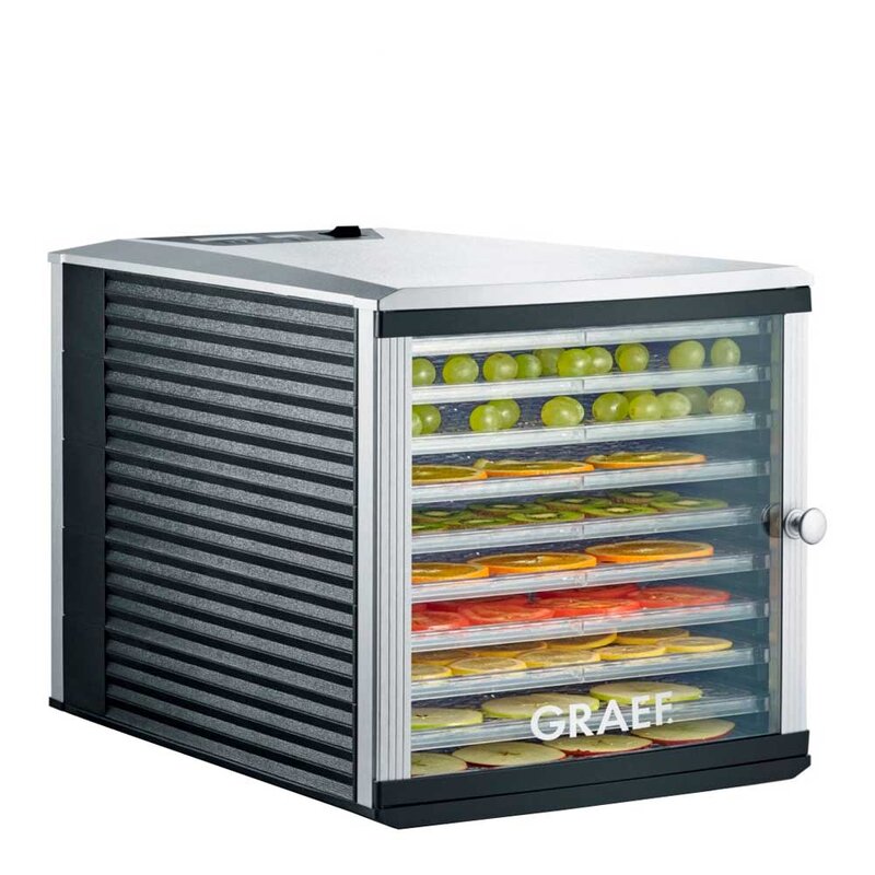 Graef Svamptork / Frukttork 10 brickor 35 cm Svart/Stål