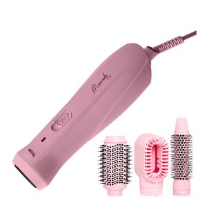 Mermade Interchangeable Blow Dry Brush fönborste utbytbar 4 delar rosa