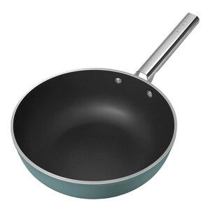 SMEG wokpanna 30 cm keramisk emerald green