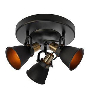 Markslöjd Alton taklampa 31 cm svart/mässing