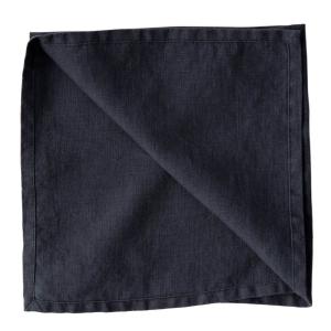 Tell Me More Linneservett 45x45 cm night blue linen