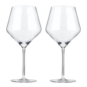 Viski Raye Angled Bourgogne vinglas i kristall 62 cl 2-pack
