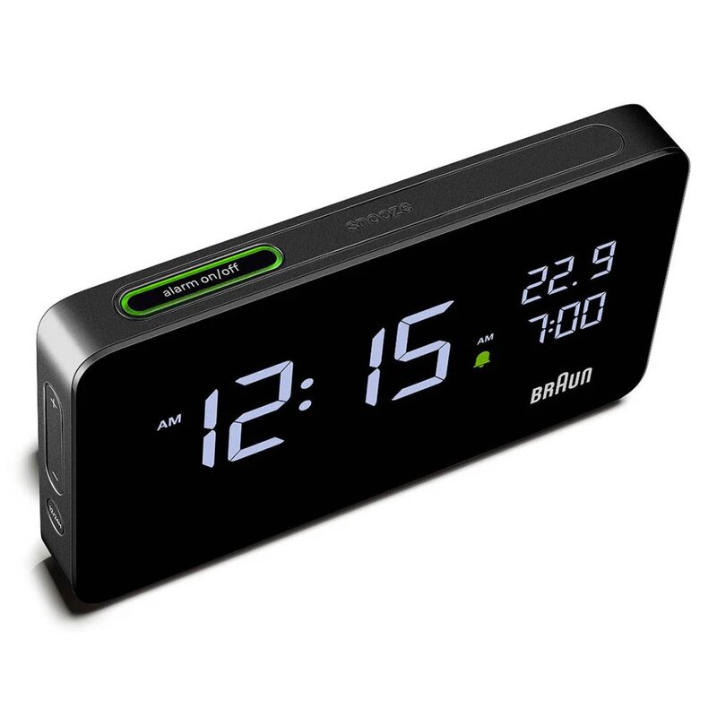 Braun Väckarklocka digital 14 cm svart
