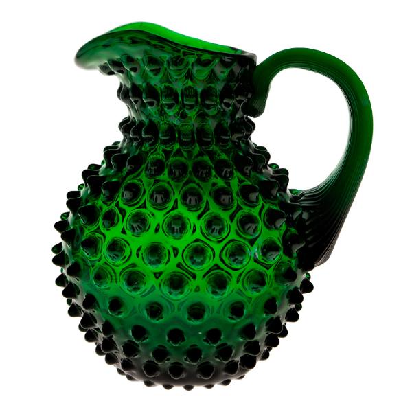 Hobnail karaff 1 l dark green