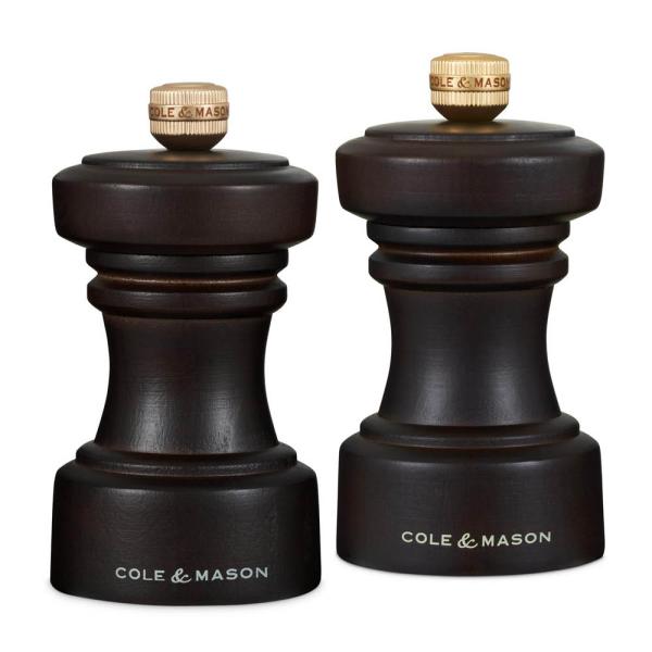 Cole & Mason Hoxton Salt- och Pepparkvarnset 11 cm Brun