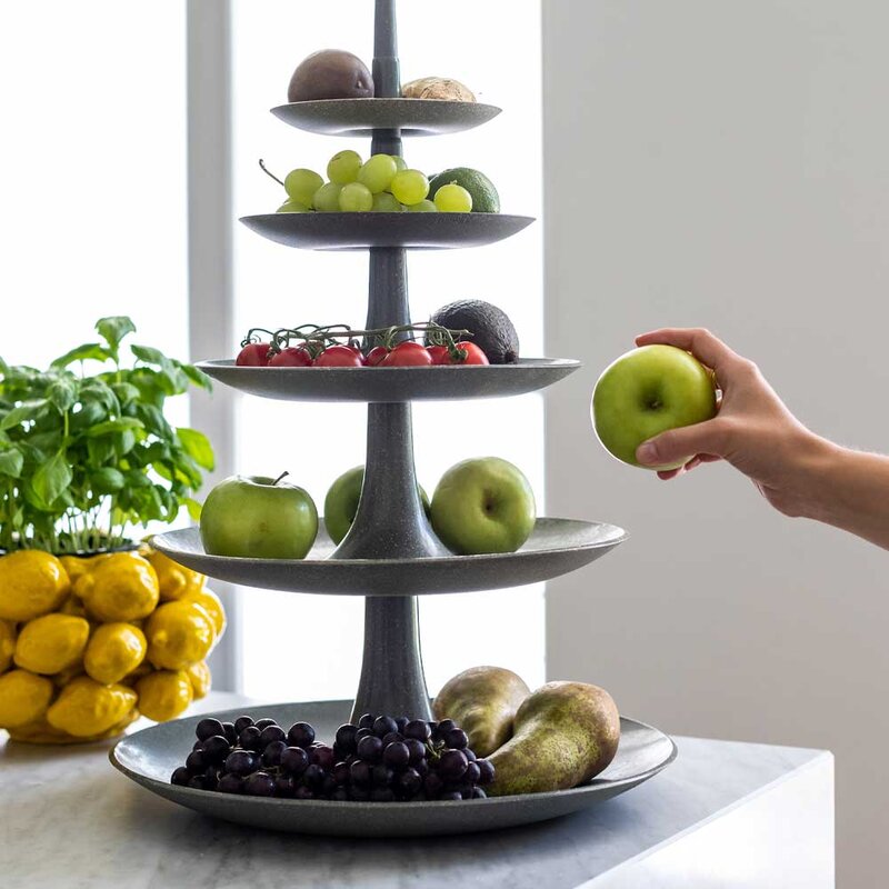 Koziol Babell Big våningsfat 53 cm mörkgrå