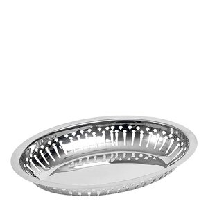 Exxent Serveringskorg oval 24x16 cm stål