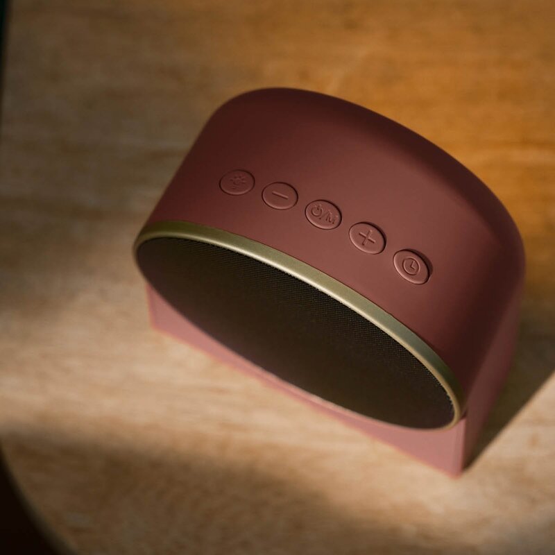 Kreafunk Ivy väckarklocka med Wake-up light och Bluetooth 9x11 cm terrakotta