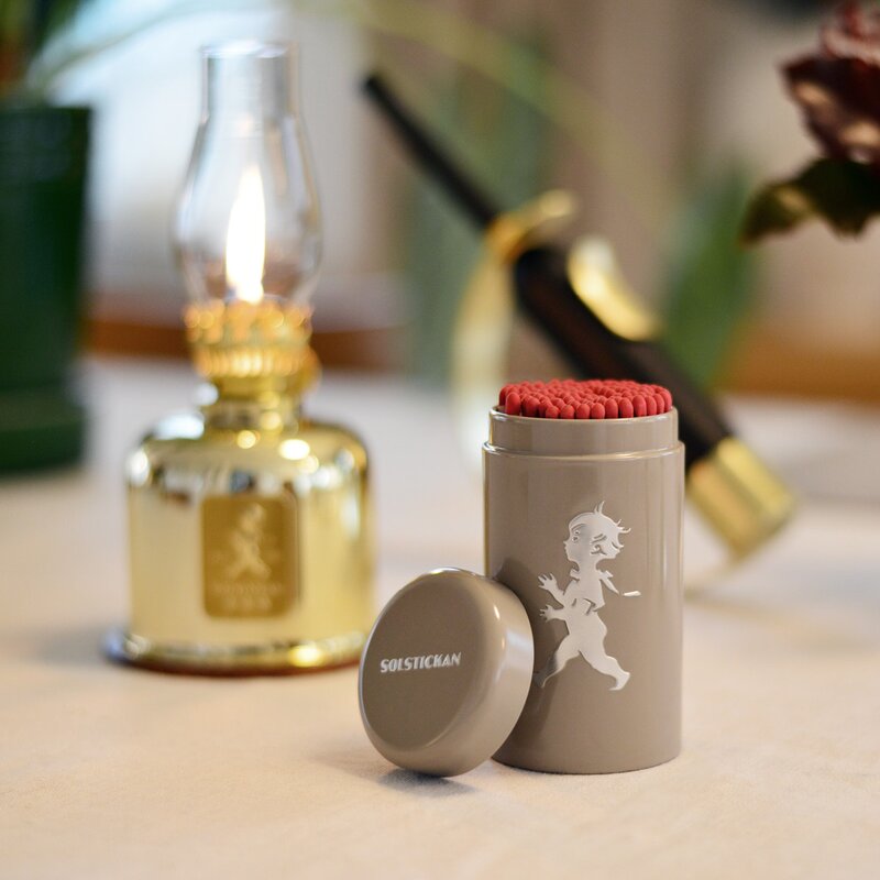 SOLSTICKAN Tändsticksrör 10 cm Sand