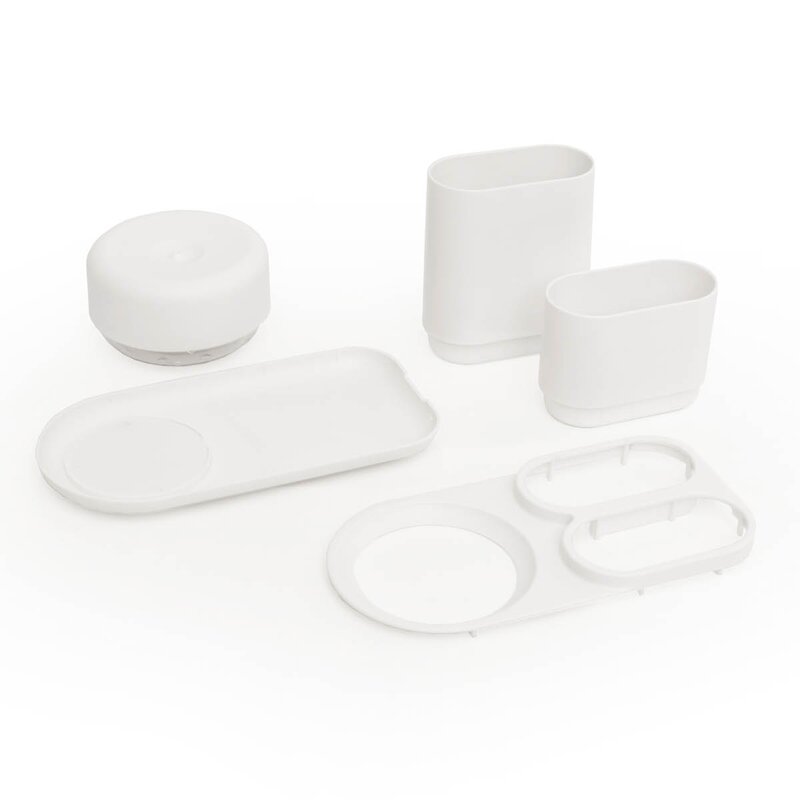 Bosign Do-Dish diskmedelspump & diskställ 13 cm vit