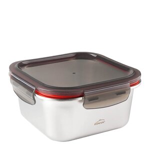 Lacor Matlåda i stål med tätt lock 0,64 L 14×14×7,5 cm