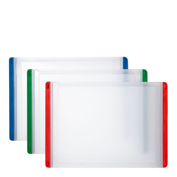 Oxo Skärbräda 33x23 cm 3-pack blå/grön/röd