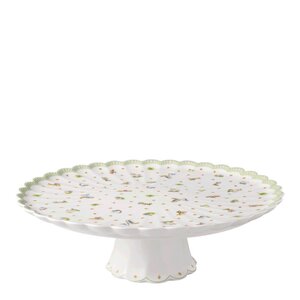 Villeroy & Boch Easter Delight tårtfat 31,5 cm vit/grön