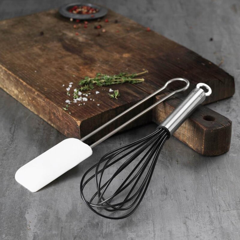 Rösle Ballongvisp silikon 12 trådar 27 cm stål/svart