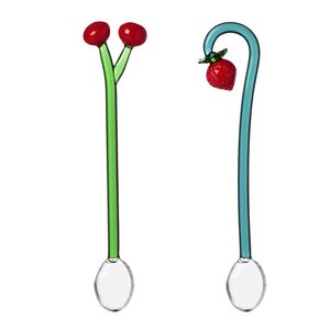 Ichendorf Milano Fruits & Flowers teskedar 2-pack jordgubbe/körsbär