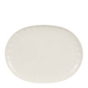 Stiernholm Senja serveringsfat oval 27x36 cm vit