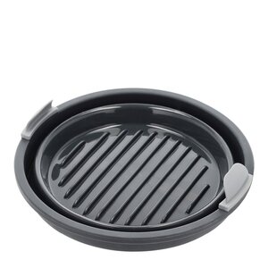 Holm Silikonform till airfryer rund 19x6 cm grå