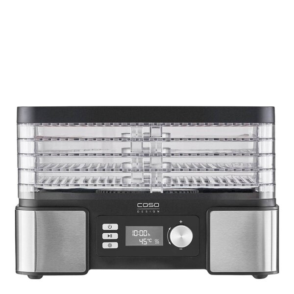 Caso DH 450 dehydrator 5 hyllor stål/svart