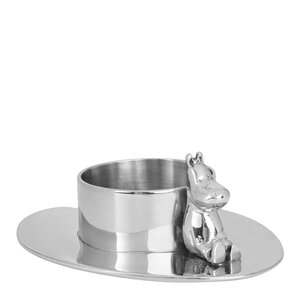 Hilke x Mumin No.3 ljusstake förnicklad mässing