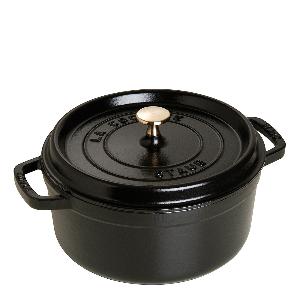 Staub La Cocotte gryta 3,8 L rund Svart