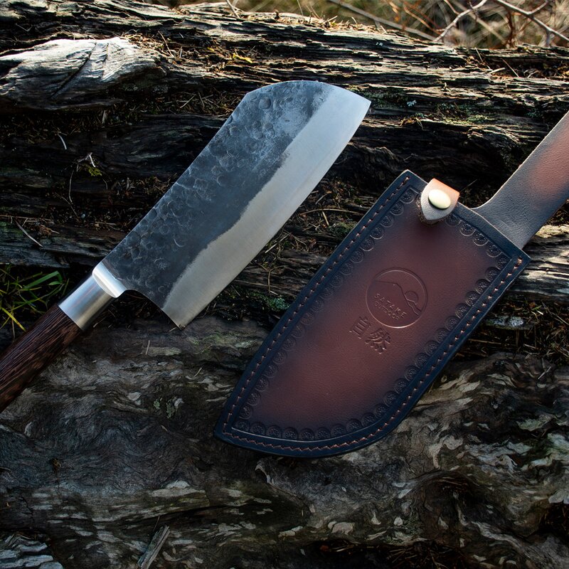 Satake  Kuro Mori med Saia/fodral 19,5 cm Rostfri
