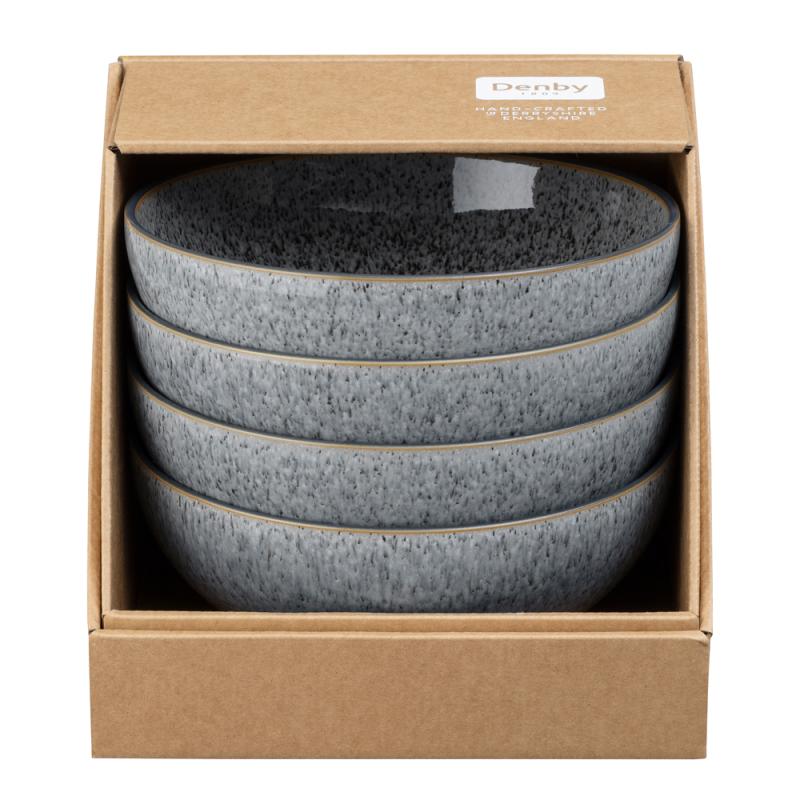 Denby Studio Skål 17 cm 4-pack Grå