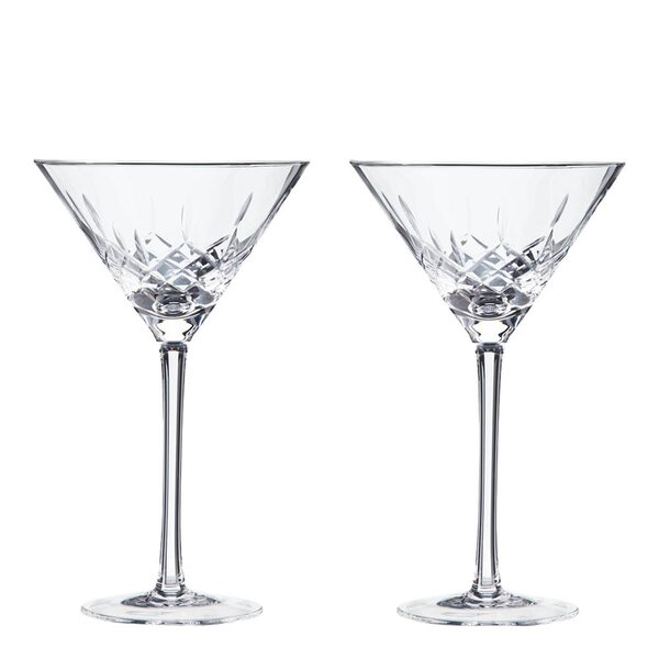 Viski Admiral Martini glas i kristall 27 cl 2-pack