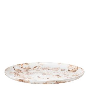 Stiernholm Effect assiett 20 cm brun/vit
