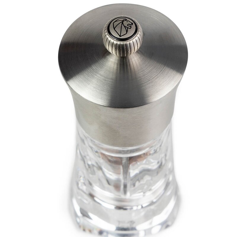 Peugeot Ouessant chilikvarn 14 cm transparent/Inox 