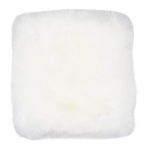 Natures Collection Sittdyna New Zealand fårskinn lång ull 40x40 cm ivory