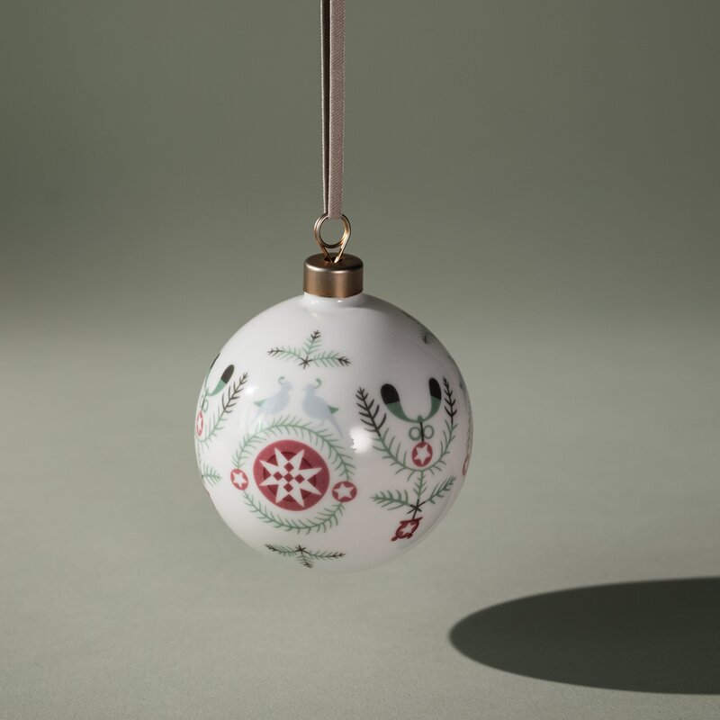 Rörstrand Swedish Grace Winter julkula 8 cm