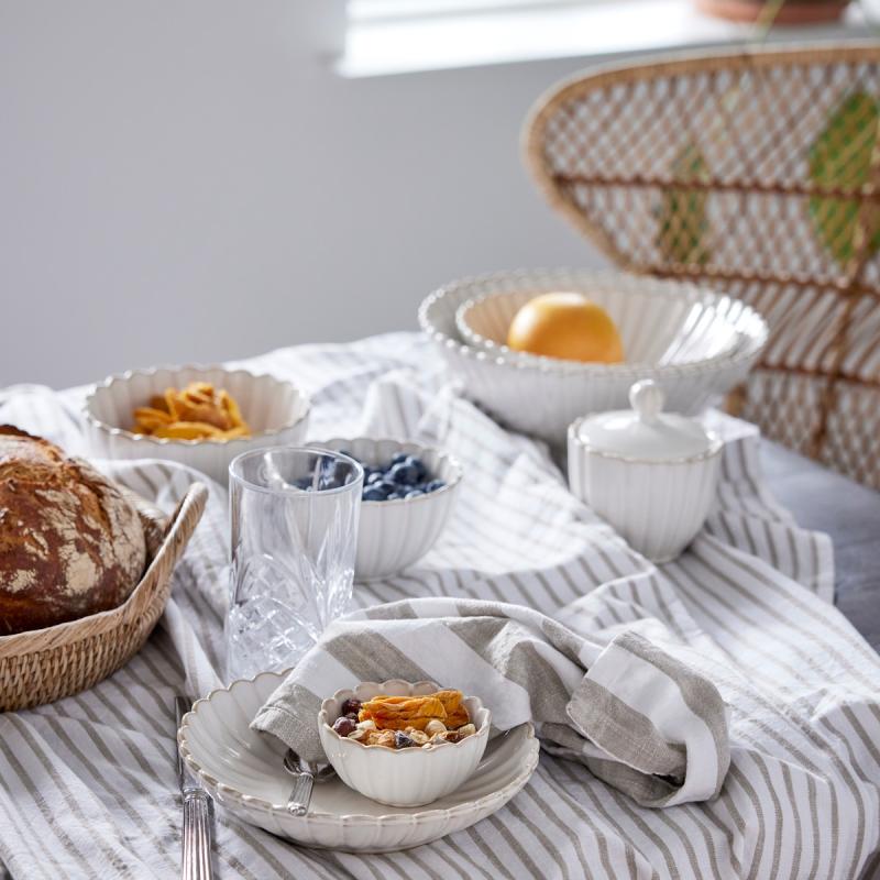 Lene Bjerre Camille skål 6,7x12,5 cm benvit 