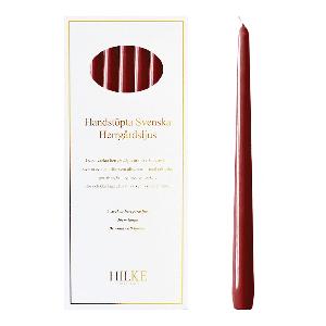 Hilke Herrgårdsljus 30 cm 6-pack Vinröd