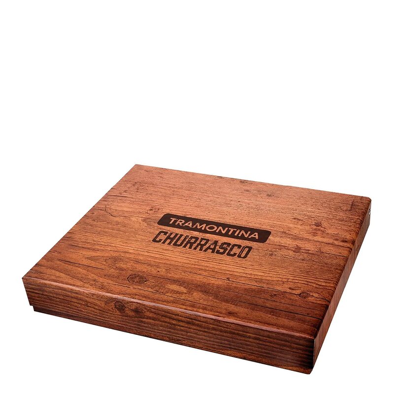 Tramontina Churassco BBQ-set 15 delar mörkbrun