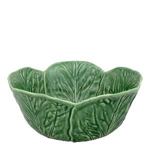 Bordallo Pinheiro Cabbage skål kålblad 29,5 cm grön