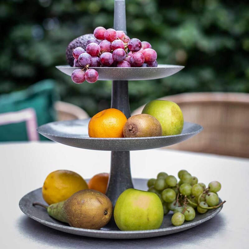 Koziol Babell L våningsfat 34 cm mörkgrå