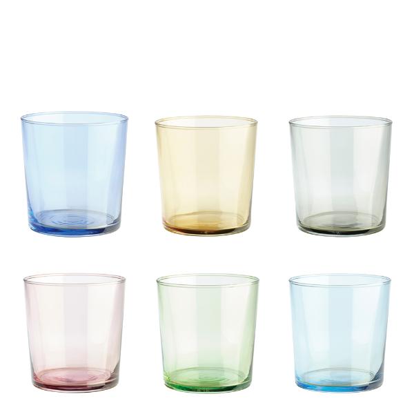 Aida Café Vattenglas 34,5 cl 6-pack multi
