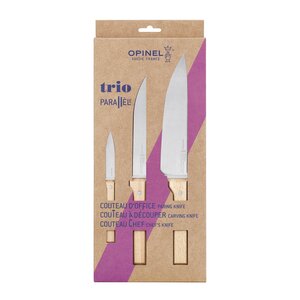Opinel Parallèle Trio knivset 3 delar bokträ