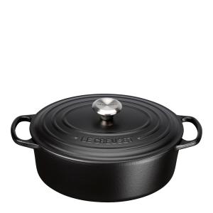 Le Creuset Signature Gjutjärnsgryta oval 31 cm 6,3 L matte black