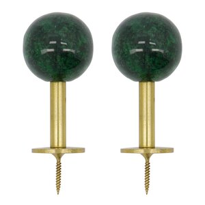 House Doctor Ball väggkrok 8x4 cm 4-pack mässing/grön