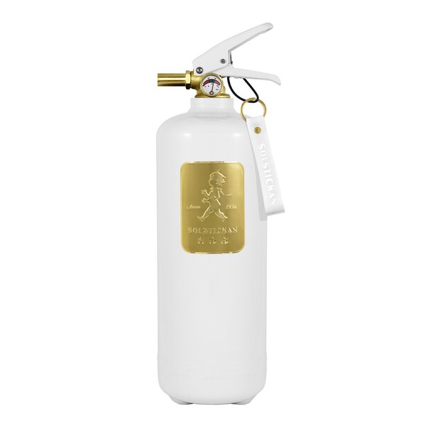 SOLSTICKAN Brandsläckare 2 kg Vit/Guld