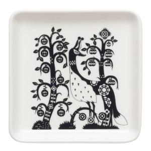 iittala Taika tallrik kvadrat 12x12 cm svart