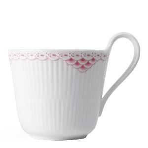 Royal Copenhagen Coral Lace Kopp 33 cl Korall/Vit