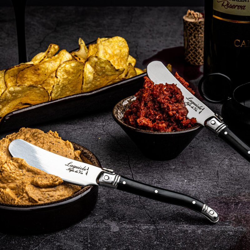 Laguiole Style de Vie Smörkniv 4-pack svart