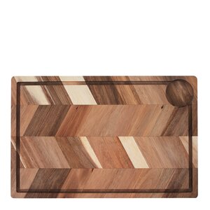 Aida Design skärbräda med saftspår 40x26x3 cm akacia