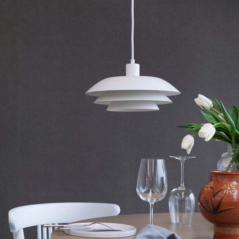 Dyberg Larsen, DL31 pendellampa 15 cm vit - Kitch'n