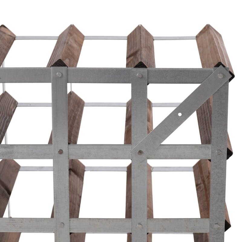 The Swedish Wine Rack Factory Vinställ 16 flaskor monterad mörk ek