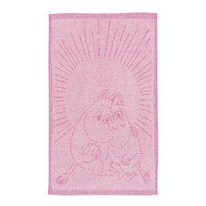 MoominArabia Mumin handduk 30x50 cm Förälskade rosa